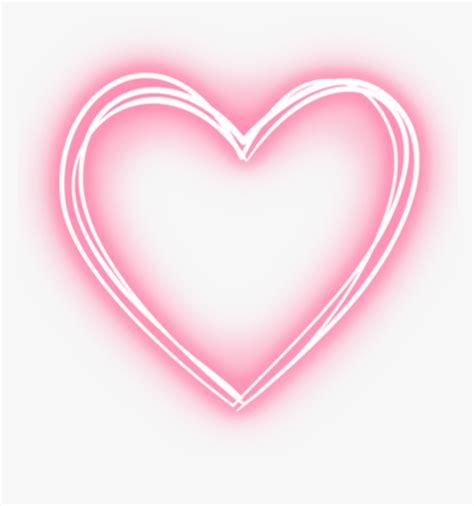 #love #neon #heart #pink #freetoedit - Transparent Neon Pink Heart, HD ...