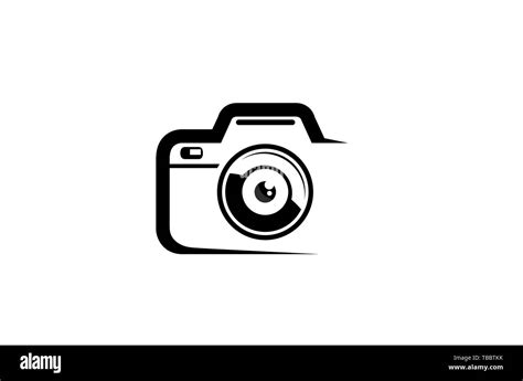 Creative Black Abstract Camera Logo Design Symbol Vector Illustration ...