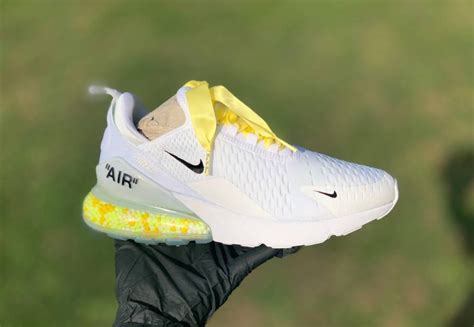 Nike Air Max 270 custom Air Max Custom White Nike Air Max | Etsy