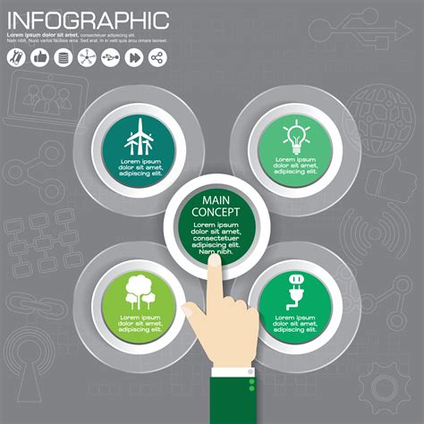 Nature infographics design templates set, vector eps10 illustration ...