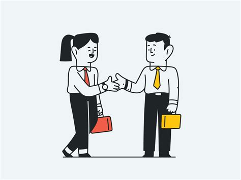 Business Handshake by Ivan Mesaros on Dribbble