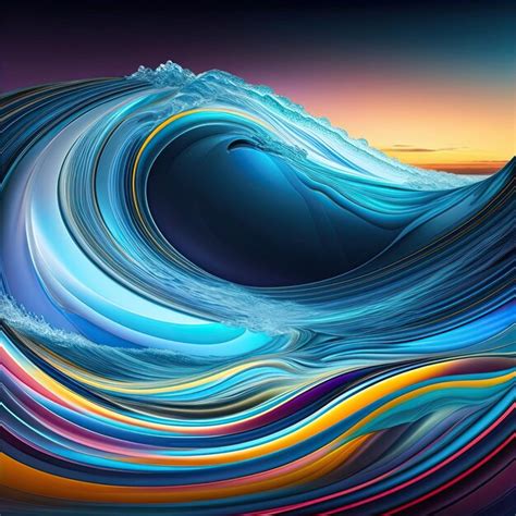 Premium AI Image | Abstract Water Waves Background