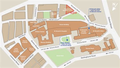 St. Vincent Hospital Birmingham Campus Map