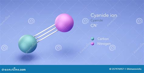 Cyanide Ion, Molecular Structures, 3d Model, Structural Chemical ...