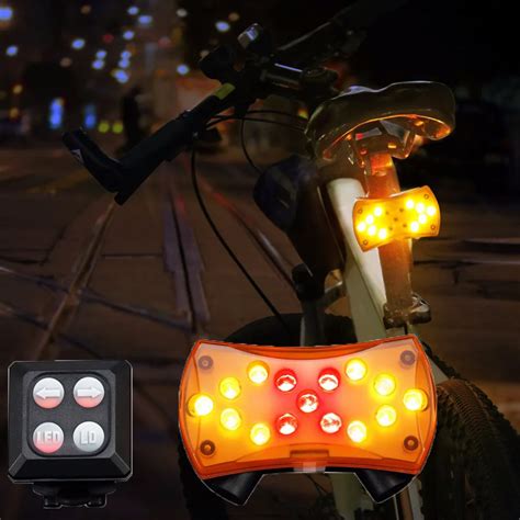 New Wireless Control Turn Signal Light for Bicycle Turning Bike Light ...