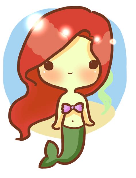 Ariel Chibi By Asmallshortasian On Deviantart Disney Drawings Kawaii