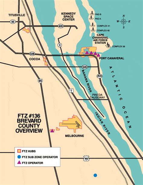 Port Canaveral Florida Map