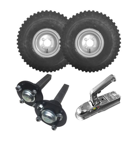 ATV Trailer Kit - Wheels, Hubs & Stubs and 60mm Coupling | Edwards Trailers