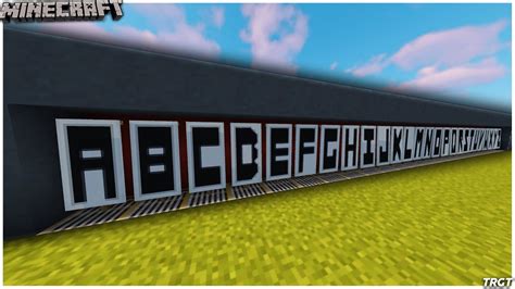 Minecraft: Every letter of the alphabet on banners - YouTube