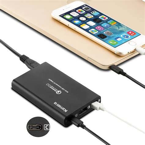 LVSUN quick universal notebook charger with type c type c USB C USB C ...