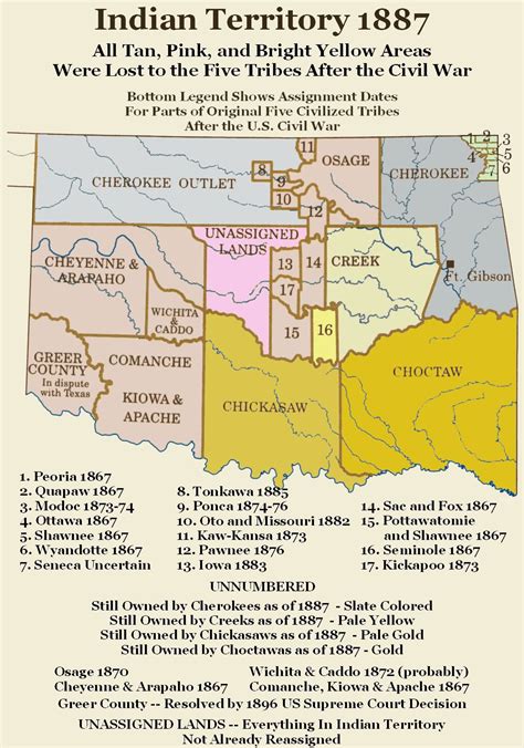 Five Civilized Tribes Oklahoma Map - Nyc Map