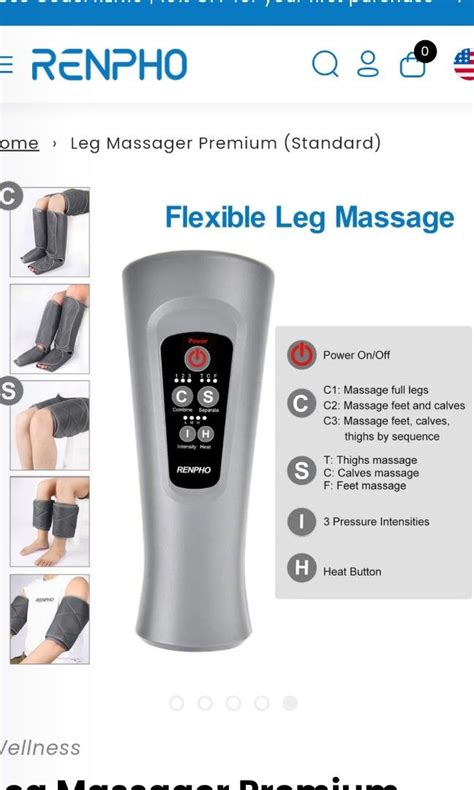 Renpho Leg Massager, Sports Equipment, Exercise & Fitness, Toning ...