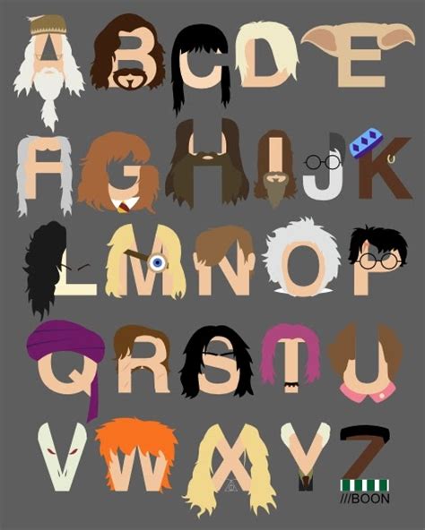 Mike BaBoon Design: Harry Potter Alphabet