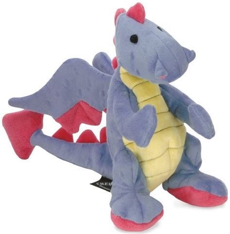 GoDog Dragons Chew Guard Squeaky Plush Dog Toy Large