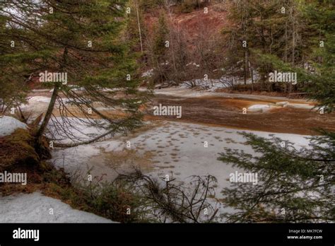 Amnicon State Park, Wisconsin during Winter Stock Photo - Alamy