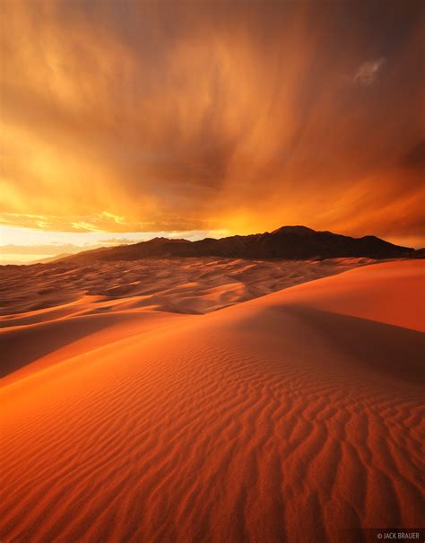 Fiery Dunes Sunset | Great Sand Dunes, Colorado | Mountain Photography ...