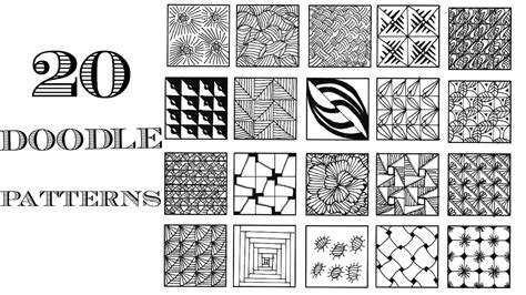 Easy Zentangle Designs