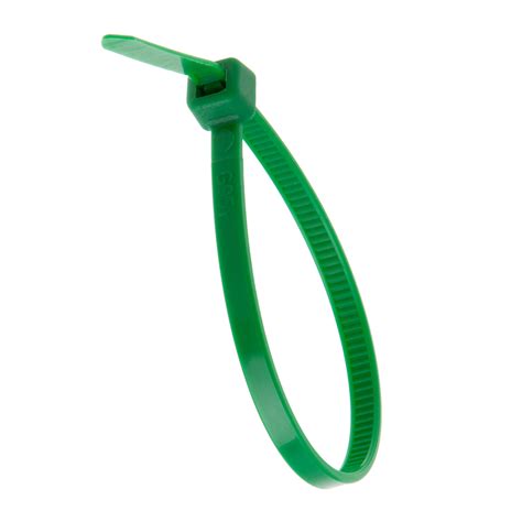 5” Green General Purpose 40lb Cable Ties, 100 Pack - NSI Industries