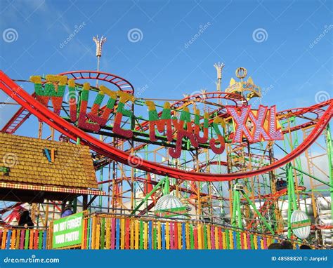 Roller Coaster ride editorial image. Image of wonderland - 48588820