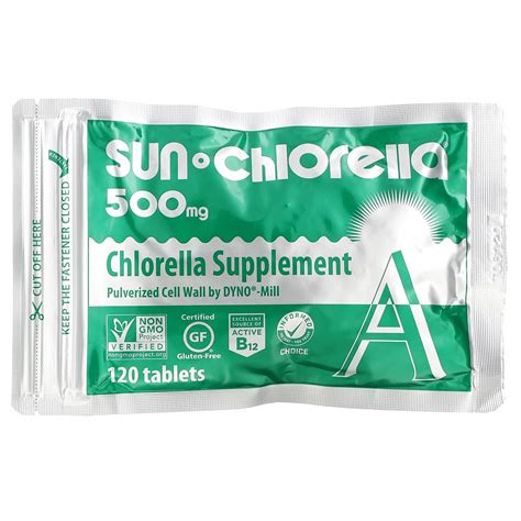 Sun Chlorella Chlorella Tablets 500 Mg 120 Tablets ...