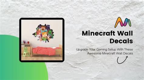 Minecraft Wall Decals - Upgrade Your Gaming Setup Easily