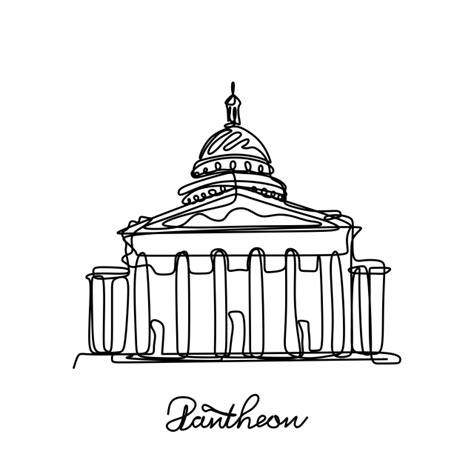 Pantheon Drawing at PaintingValley.com | Explore collection of Pantheon ...