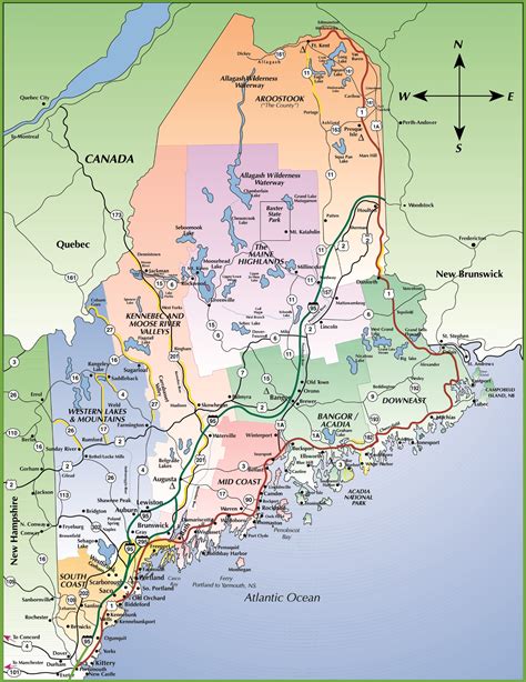 Map Of Maine Coastal Towns - Show Me The United States Of America Map