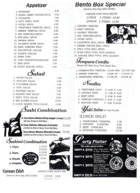 Menu at Hello Sushi restaurant, Redlands