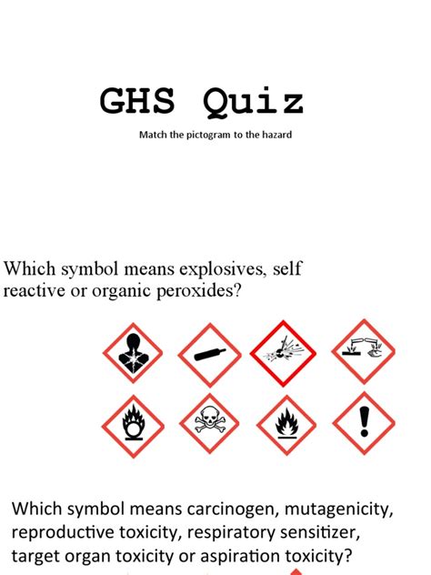 GHS Quiz | PDF