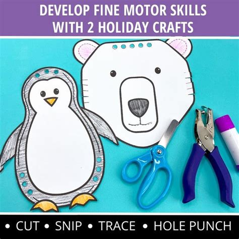 Penguin and Polar Bear Craft – Early Learning Ideas