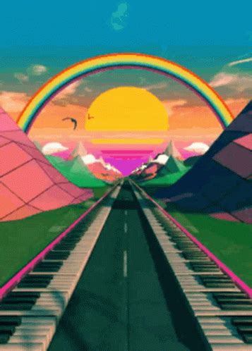 Rainbow Trip GIF - Rainbow Trip Acid - Discover & Share GIFs