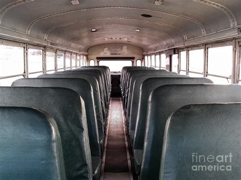 School bus interior Photograph by Ben Schumin - Pixels