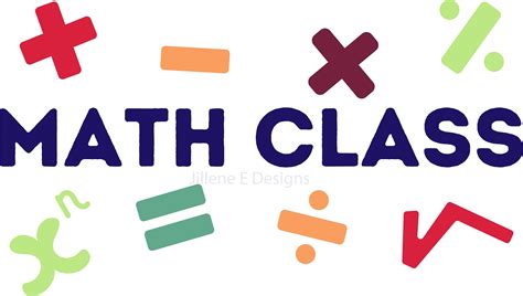 Math Class With Math Symbols Clipart, Math Clipart, Math SVG, Math PNG ...