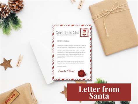 Letter From Santa, Santa Letter Template, Santa Mail, Personalized ...