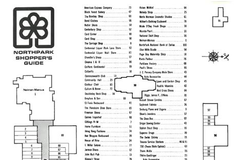 Directory Northpark Mall Map Dallas