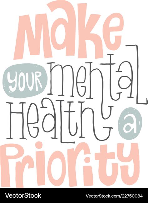 Mental health quotes Royalty Free Vector Image