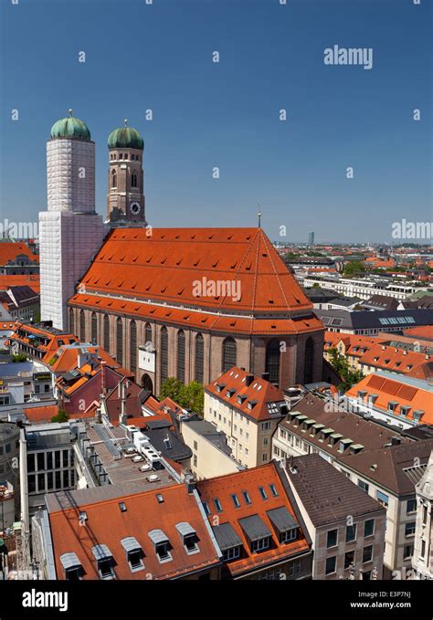 Munich, Frauenkirche during renovation of the south tower - Munich ...