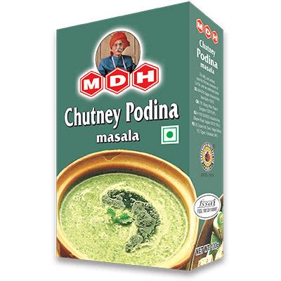 CHUTNEY PODINA MASALA MDH 10x100g – Chauhdry Food Traders