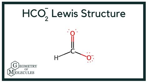 HCO2- Lewis Structure (Formate Ion) - YouTube