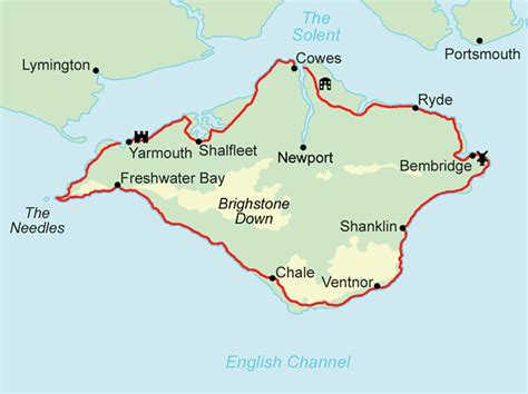 Isle of Wight Coast Path - 65 miles (104 km) Circular trail beginning ...