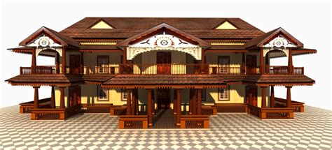 Work Portfolio Samples by Anees Joya: South Indian 3D Haveli Design for ...