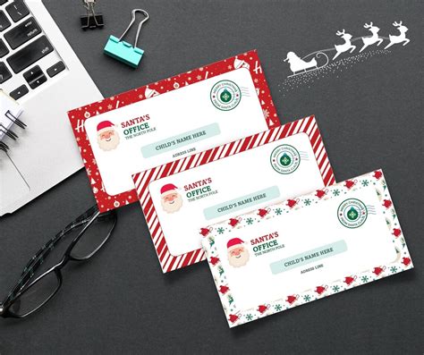 Letter From Santa Envelope Template INSTANT DOWNLOAD With - Etsy