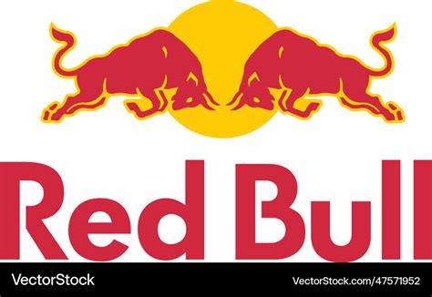 Red bull logo image Royalty Free Vector Image - VectorStock