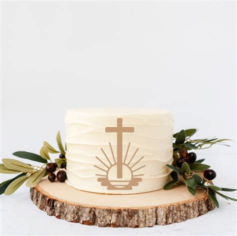 New Apostolic Cross Logo for front of cake – Laser and Lace