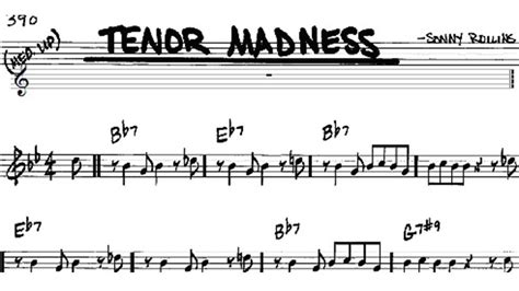 Tenor Madness - Chord Melody, Single-Note Solo & More