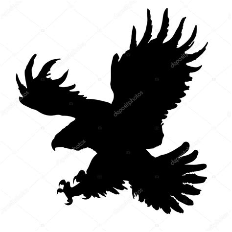 Golden Eagle Silhouette — Stock Vector © axwellpic #95994970