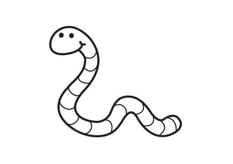 Coloring Page Worm - Free printables - Img 18032