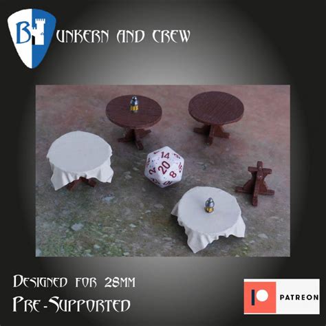 3D Printable Round Table by Kenneth Kruse Sørensen