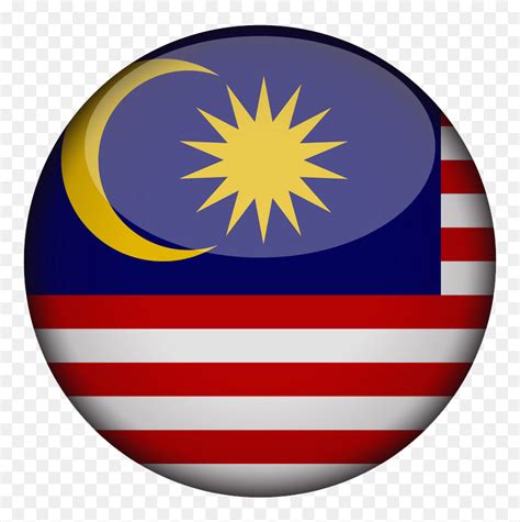 Malaysia Flag In Circle, HD Png Download - vhv