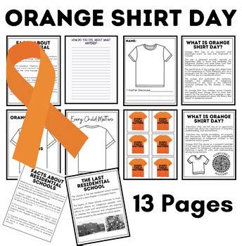 Orange Shirt Day Booklet, Lessons & Activities by Sunset Education Store